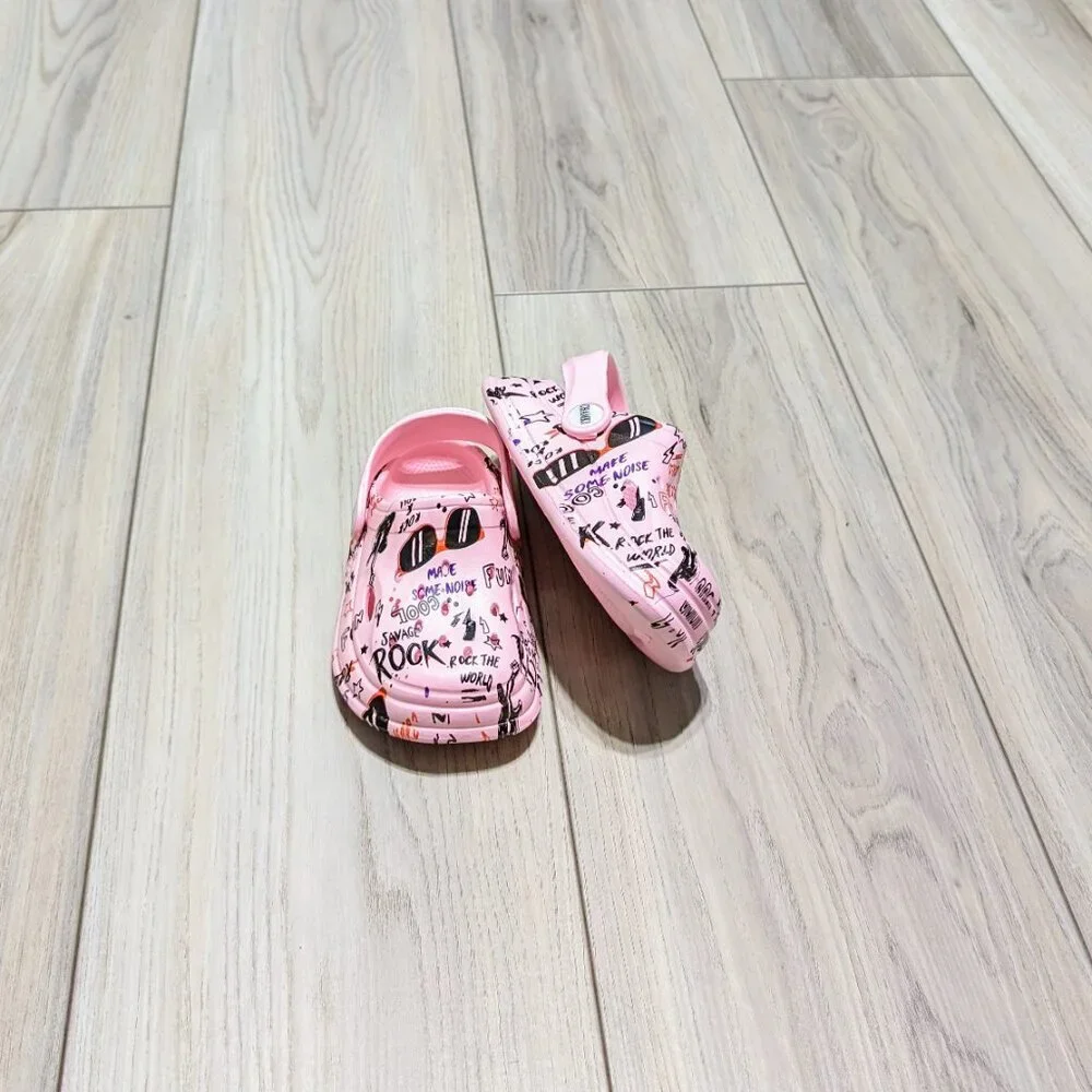 Unisex Cool slip-on clogs sizes 2yrs to 8yrs, waterproof colorful and cute